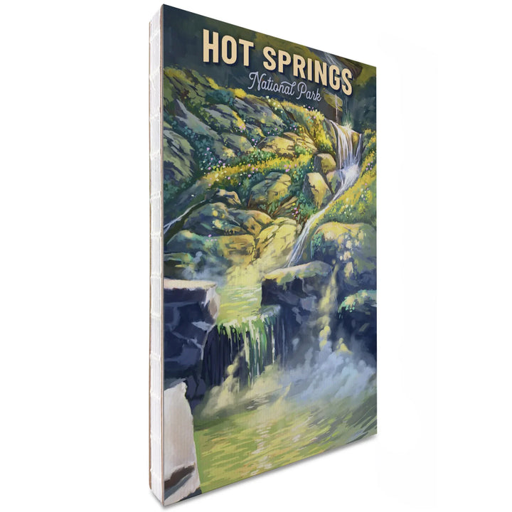 Lined 6x9 Journal, Hot Springs National Park, Arkansas, Oil Painting, Lay Flat, 193 Pages, FSC paper