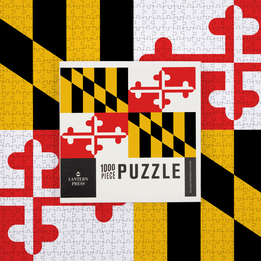Maryland, State Flag, 1000 Piece Jigsaw Puzzle