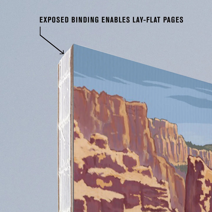 Lined 6x9 Journal, Bryce Canyon National Park, Utah, Painterly National Park Series, Lay Flat, 193 Pages, FSC paper