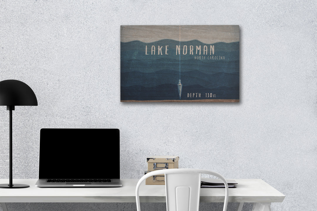 Lake Norman, North Carolina, Lake Essentials, Lake Depth, Lantern Press Artwork, Wood Signs and Postcards