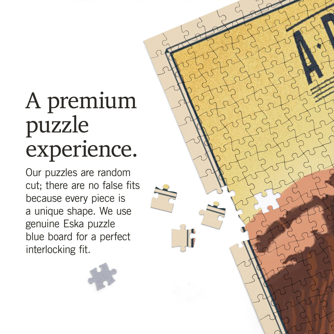 Arches National Park, Utah, Double Arch, Litho, Jigsaw Puzzle