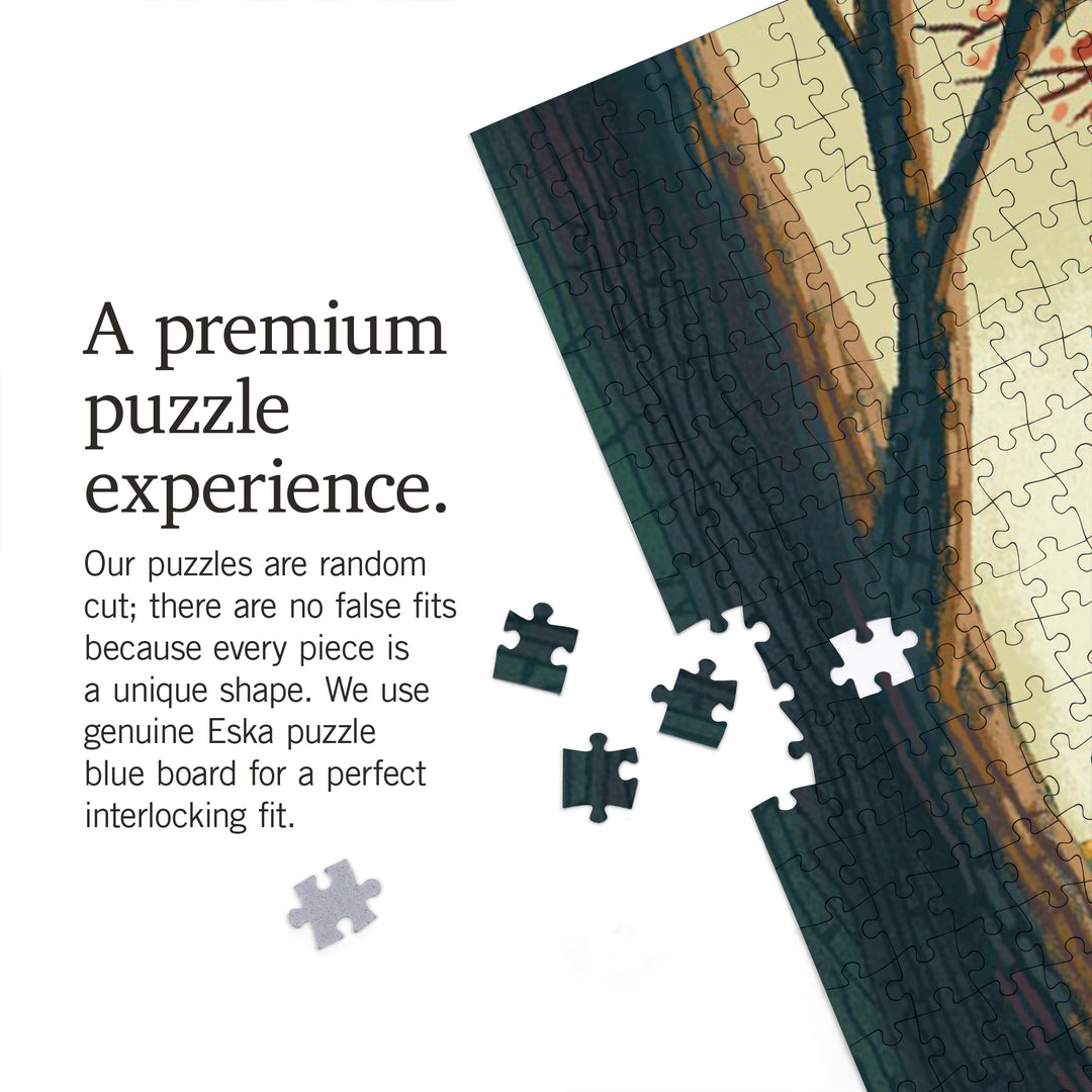 Oregon, Wanderer, Bigfoot in Forest, 1000 Piece Jigsaw Puzzle