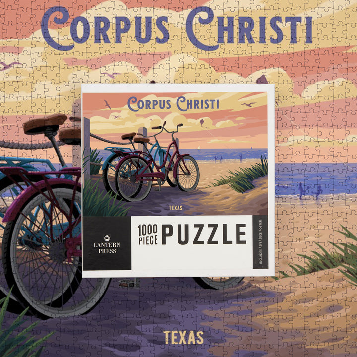Corpus Christi, Texas, The Beach Is Calling, Beach Bikes, Point Lookout, Jigsaw Puzzle