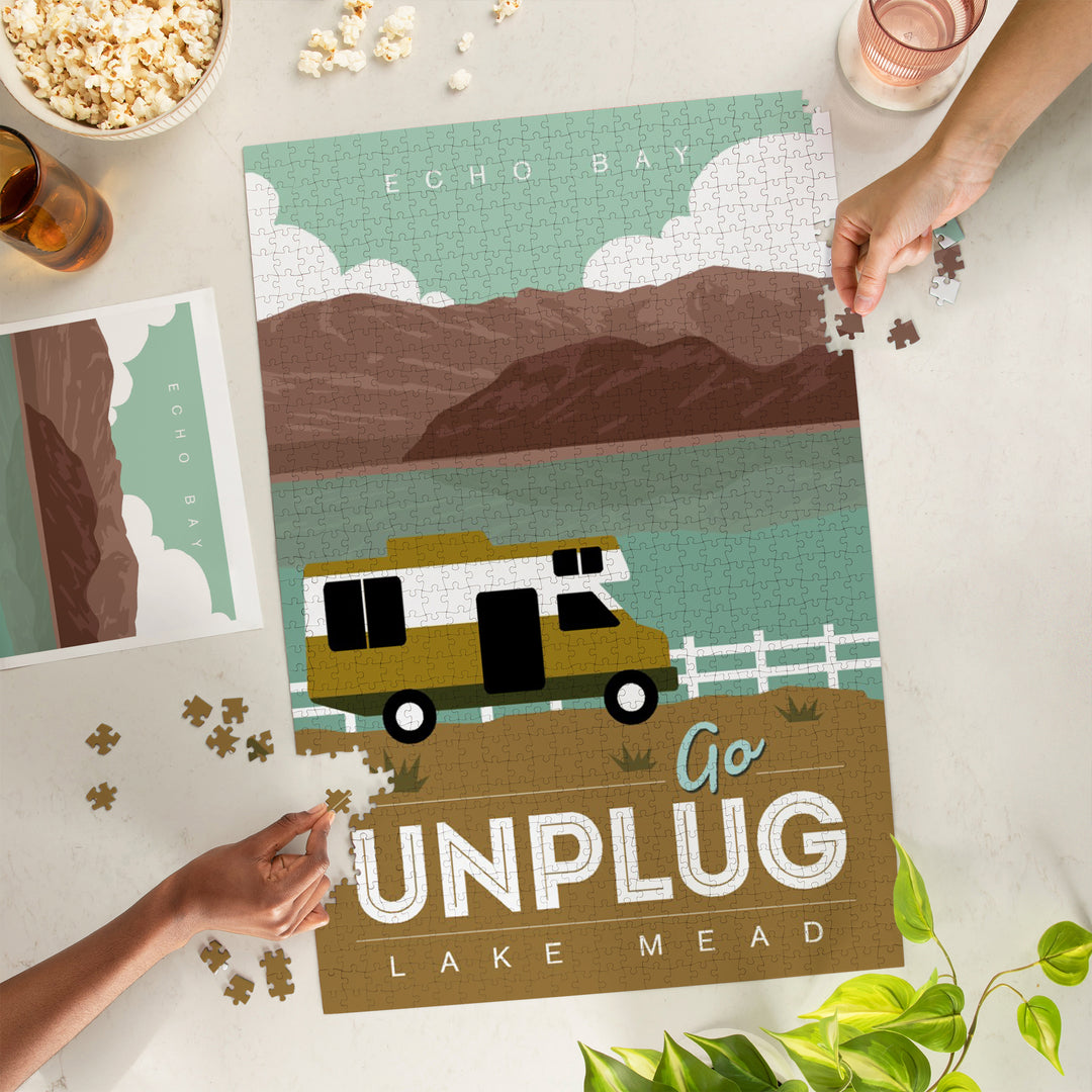 Lake Mead, Echo Bay, Go Unplug, Jigsaw Puzzle