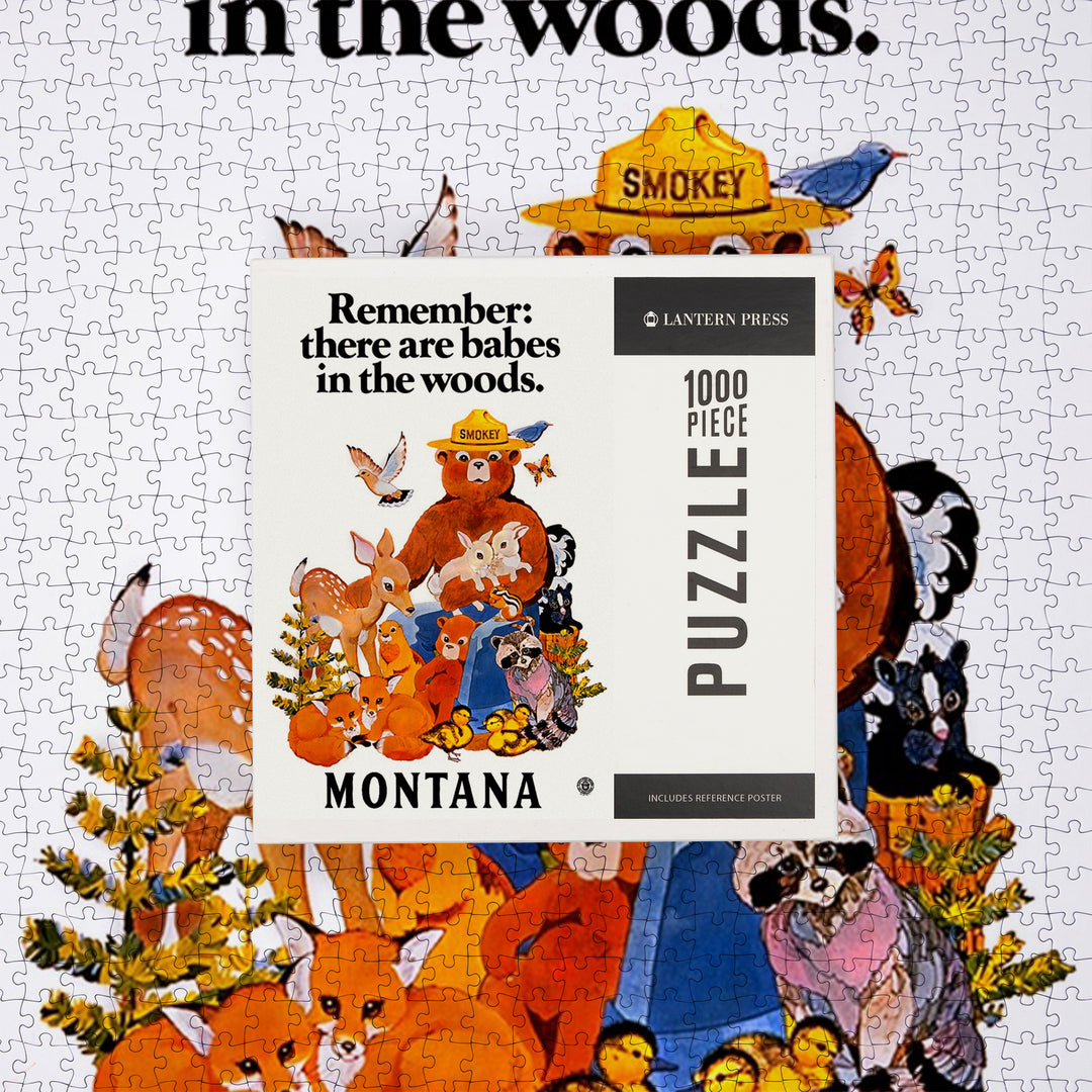 Montana, Smokey Bear, Babes in the Woods, Jigsaw Puzzle
