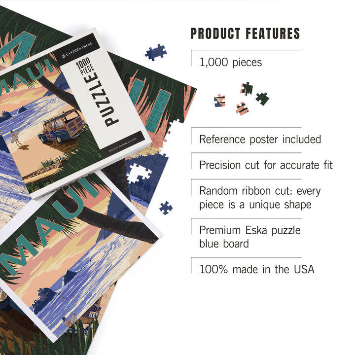 Maui, Hawaii, Woody and Beach, Jigsaw Puzzle
