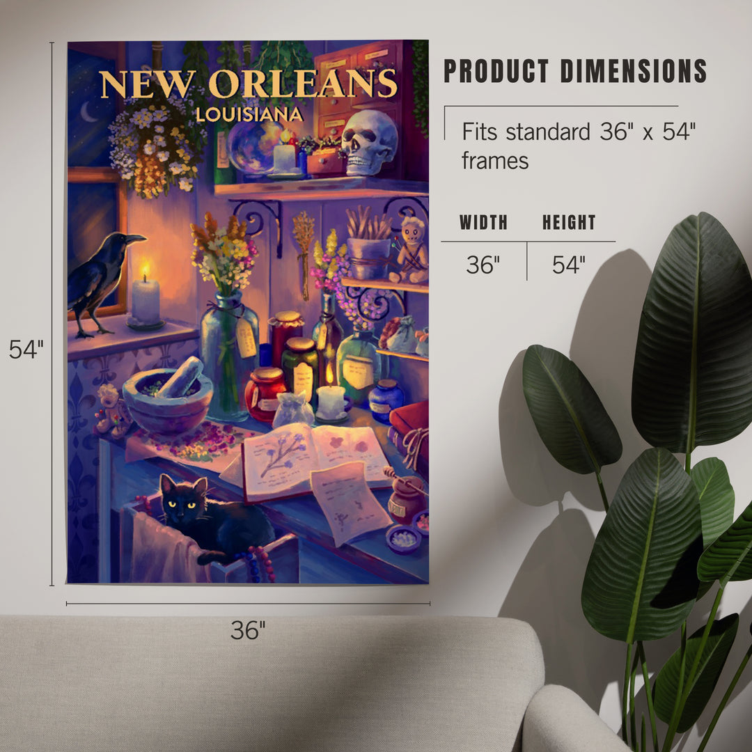 New Orleans, Louisiana Midnight Apothecary, Art & Giclee Prints