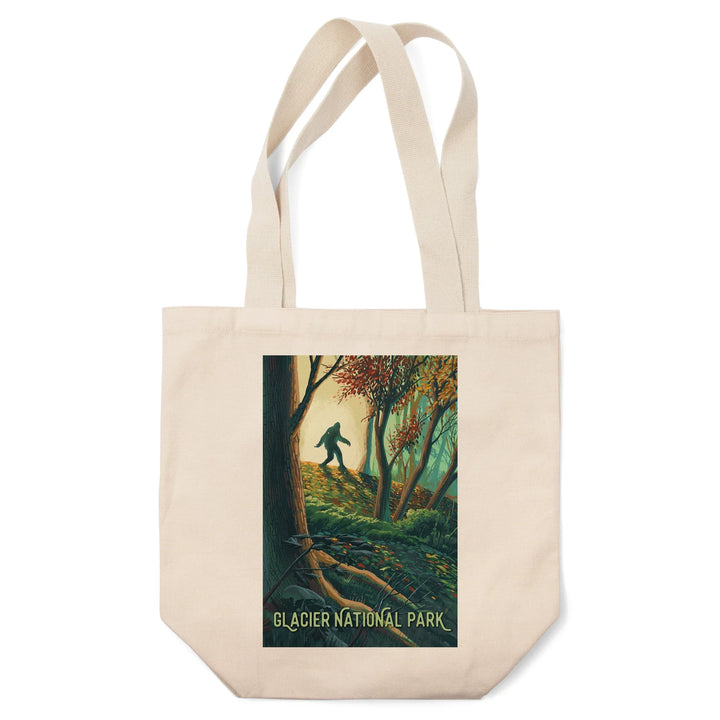 Glacier National Park, Montana, Wanderer, Bigfoot in Forest, Tote Bag