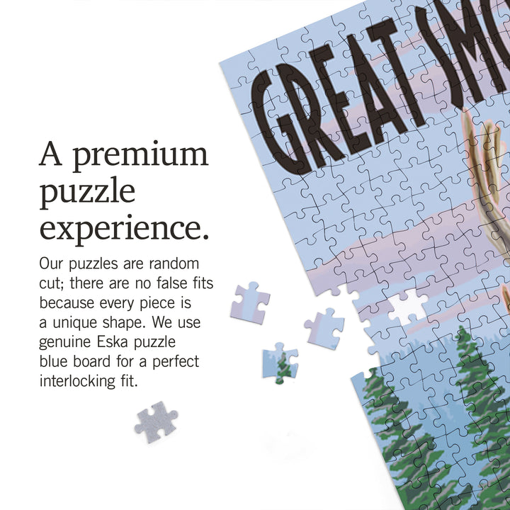 Great Smoky Mountains National Park, Elk Herd, Jigsaw Puzzle