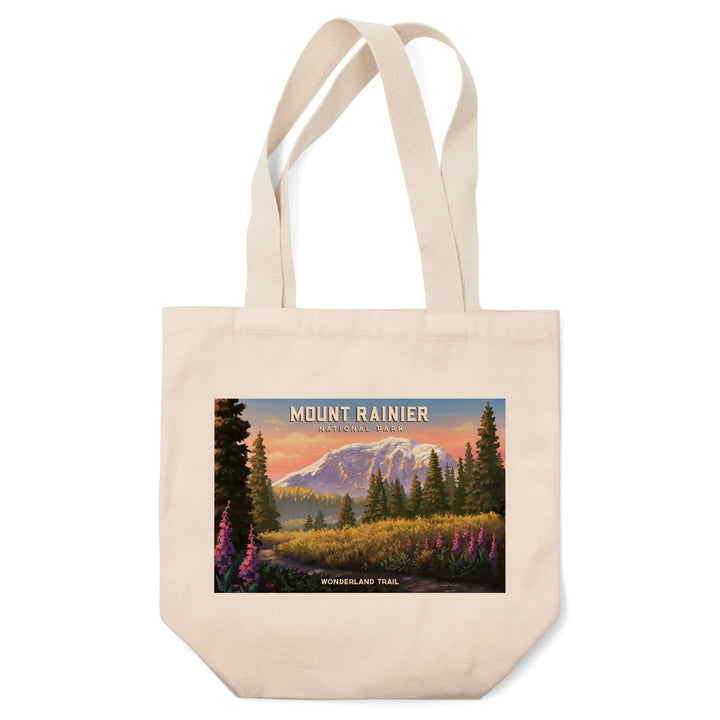 Mount Rainier, Washington,, Mt Rainier National Park, Wonderland Trail, Tote Bag