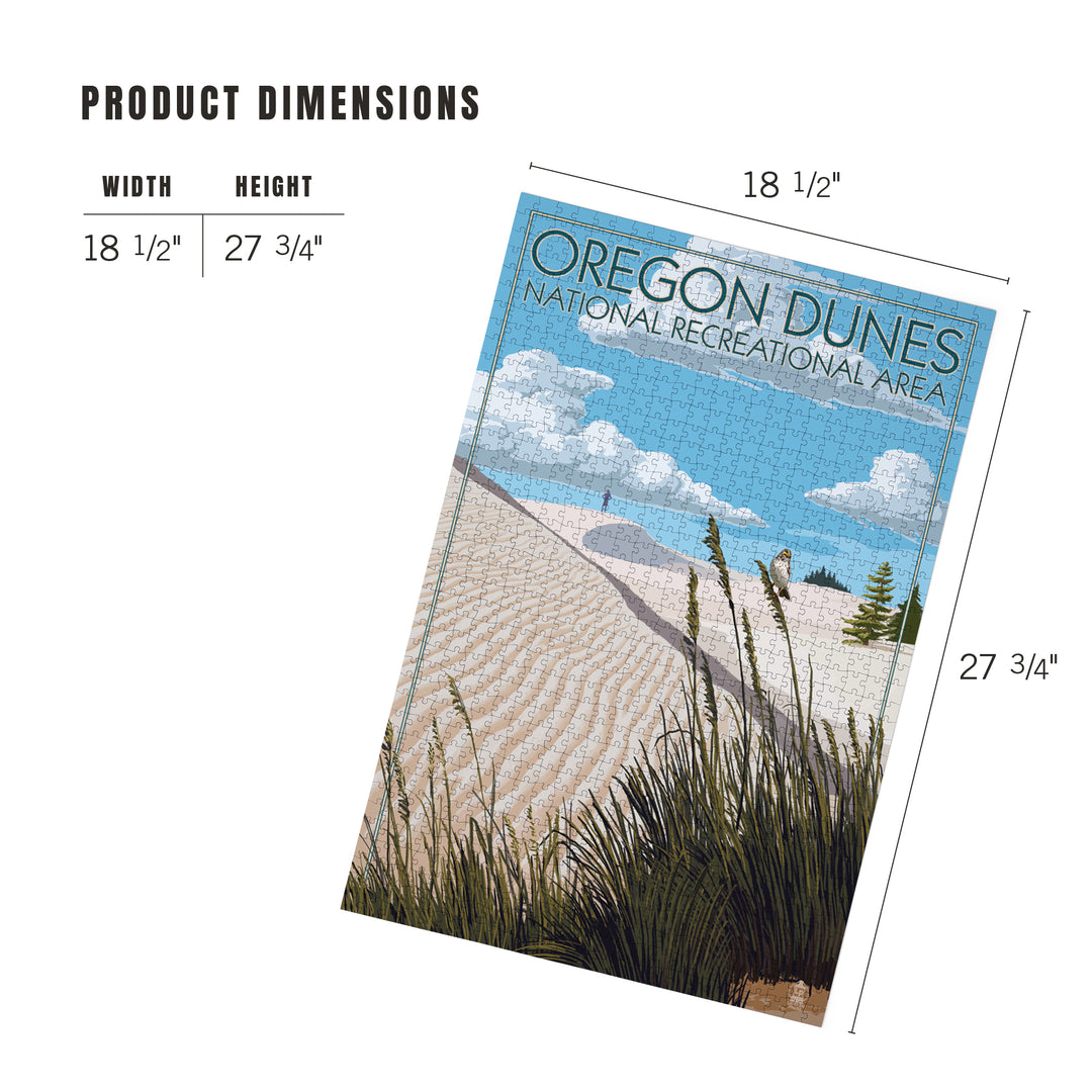 Oregon Dunes on the Oregon Coast, Day Scene, 1000 Piece Jigsaw Puzzle