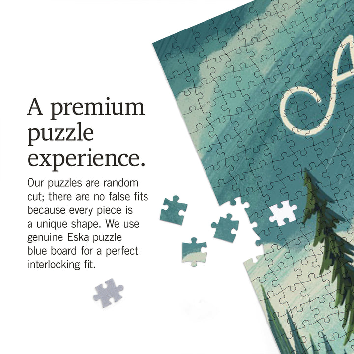 Outdoor Activity, At Home Anywhere, Camper in Evergreens, 1000 Piece Jigsaw Puzzle