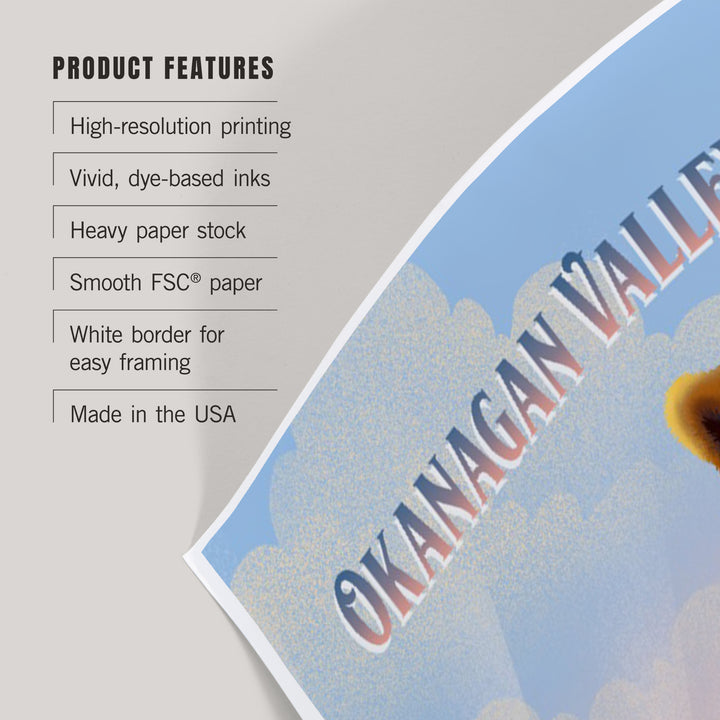 Okanagan Valley, British Columbia, Lithograph Wildlife Series, Grizzly Bear, Art & Giclee Prints