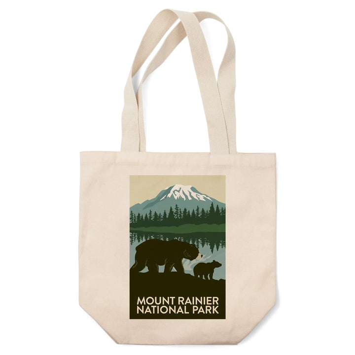 Mount Rainier National Park, Washington, Bears, Tote Bag