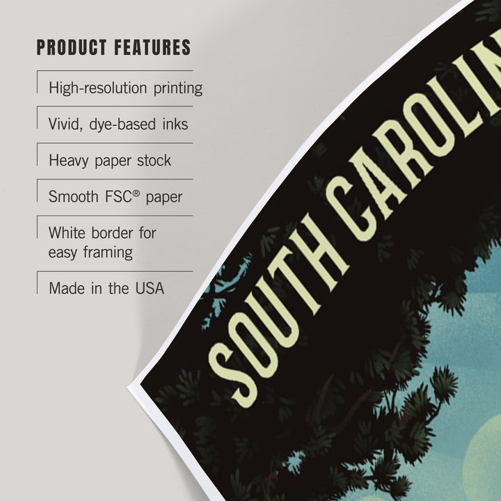 South Carolina, Today's Office, Coastal Series, Hammock on Beach art prints, metal signs