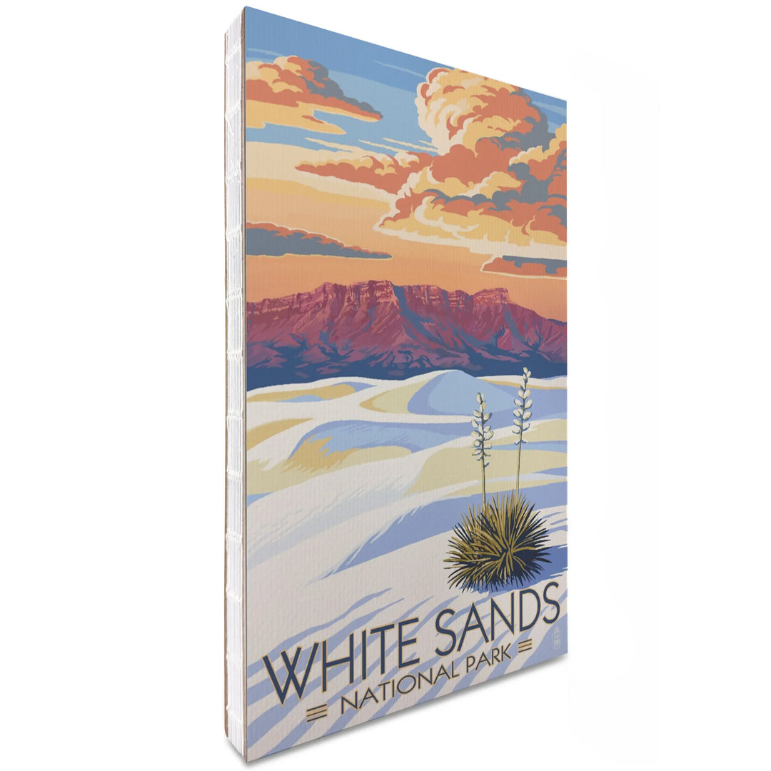 Lined 6x9 Journal, White Sands National Park, New Mexico, Sunset Scene, Lay Flat, 193 Pages, FSC paper