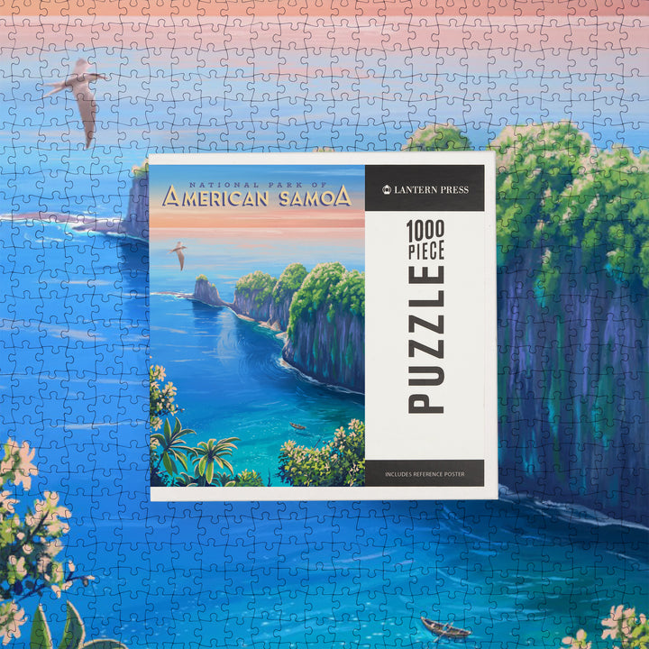 National Park of American Samoa, Oil Painting, 1000 Piece Jigsaw Puzzle