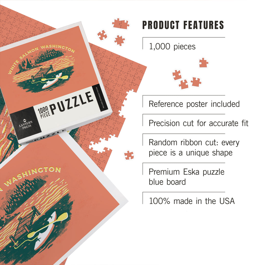 White Salmon, Washington, Lake Life Series, Lake Adventures, Dock, 1000 Piece Jigsaw Puzzle