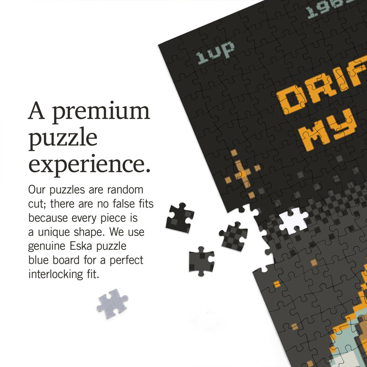 8-Bit Space Collection, Astronaut, Drifting Like My Thoughts, Jigsaw Puzzle Puzzle Lantern Press 