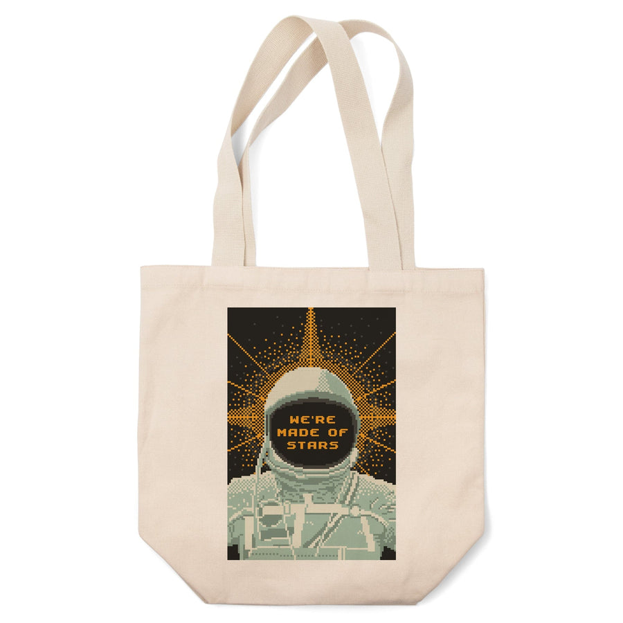 8-Bit Space Collection, Astronaut, We Are Made Of Stars, Tote Bag Totes Lantern Press 