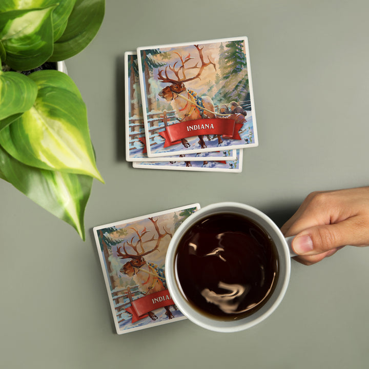 Indiana, Christmas Sleigh Ride, Coasters