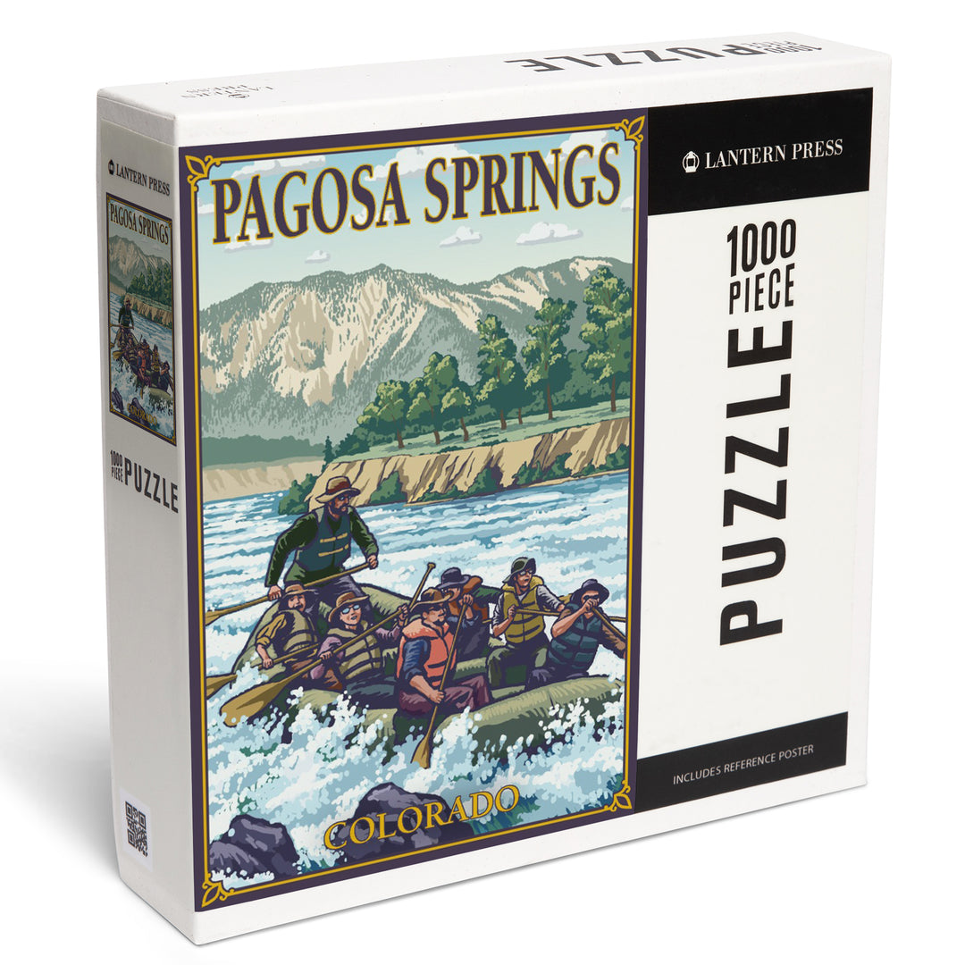 Pagosa Springs, Colorado, Painterly, River Rafting, 1000 Piece Jigsaw Puzzle