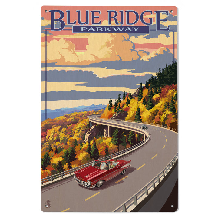 Linn Cove Viaduct, North Carolina, Blue Ridge Parkway, Lantern Press Artwork, Wood Signs and Postcards