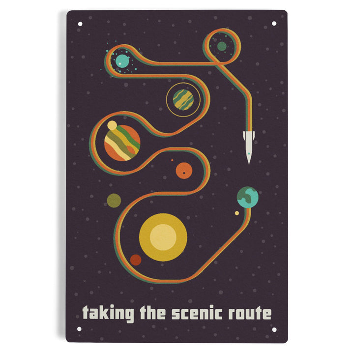 Space Is The Place Collection, Solar System, Taking The Scenic Route, Metal Signs
