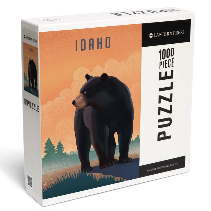 Idaho, Black Bear, Litho, 1000 Piece Jigsaw Puzzle