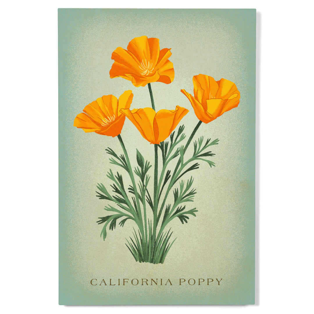 Vintage Flora, California Poppy