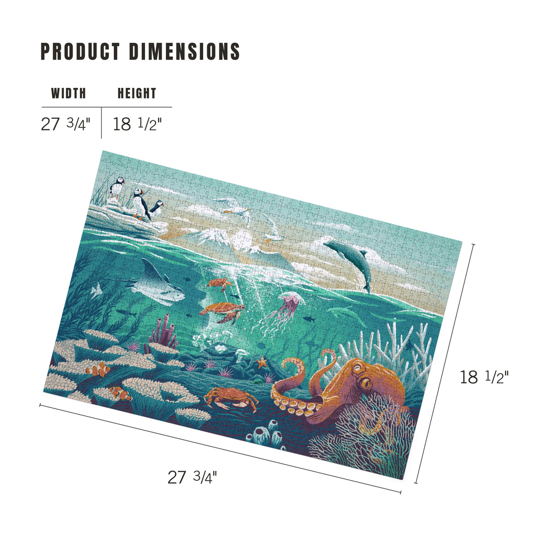 Wildlife Utopia, Seascape, 1000 Piece Jigsaw Puzzle
