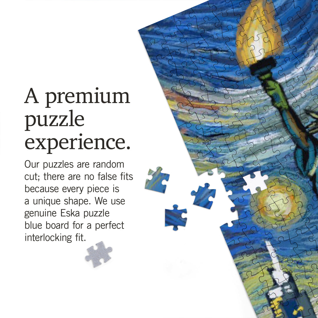 New York City, New York, Statue of Liberty, Starry Night City Series, Jigsaw Puzzle