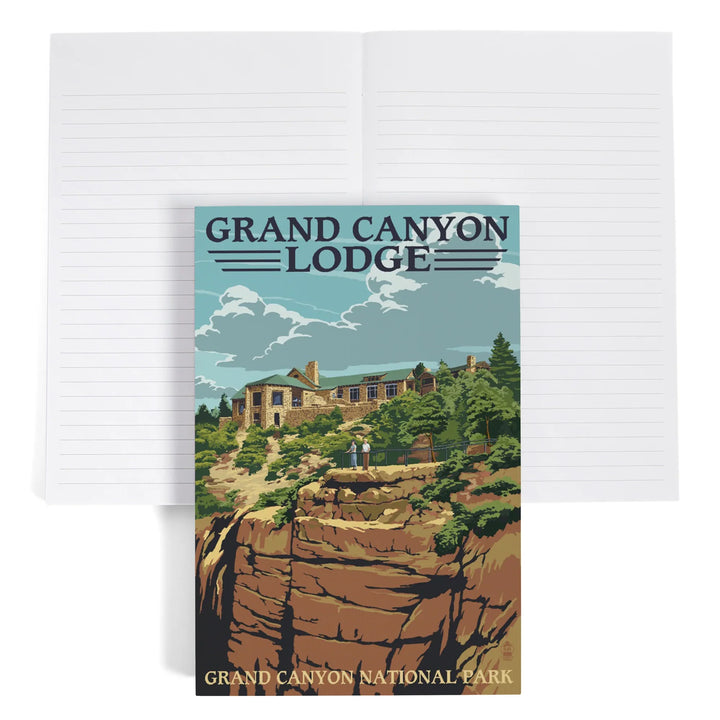 Lined 6x9 Journal, Grand Canyon National Park, Lodge View, Lay Flat, 193 Pages, FSC paper