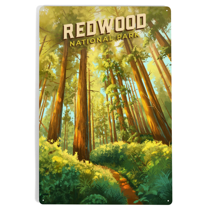 Redwood National and State Parks, California, Oil Painting, Metal Signs