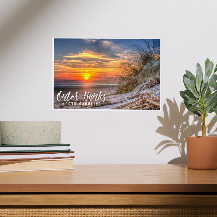 Outer Banks, North Carolina, Sunset on Beach, Art & Giclee Prints