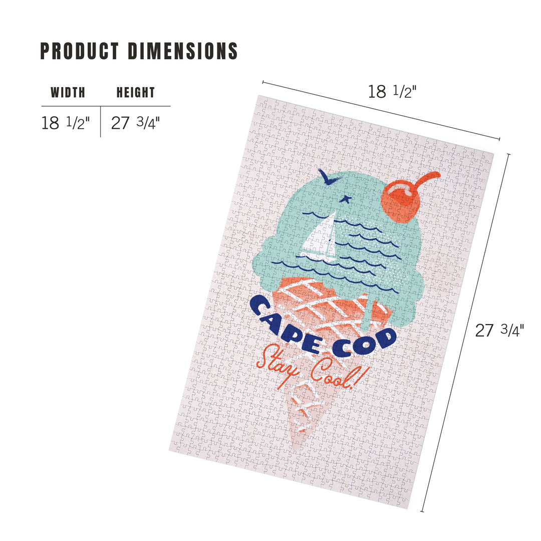 Cape Cod, Massachusetts, Dockside Series, Stay Cool, 1000 Piece Jigsaw Puzzle