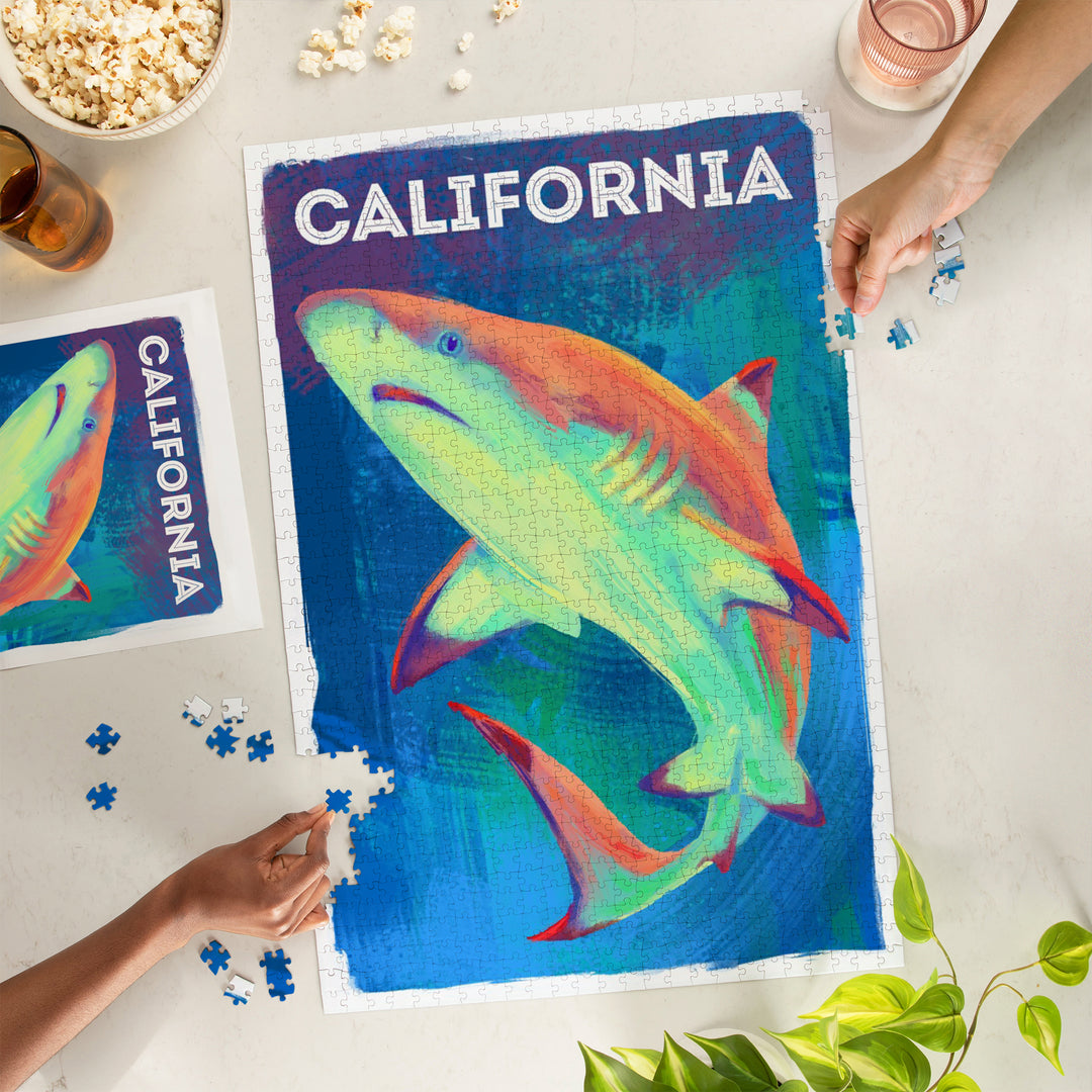 California, Vivid, Blacktip Shark, 1000 Piece Jigsaw Puzzle