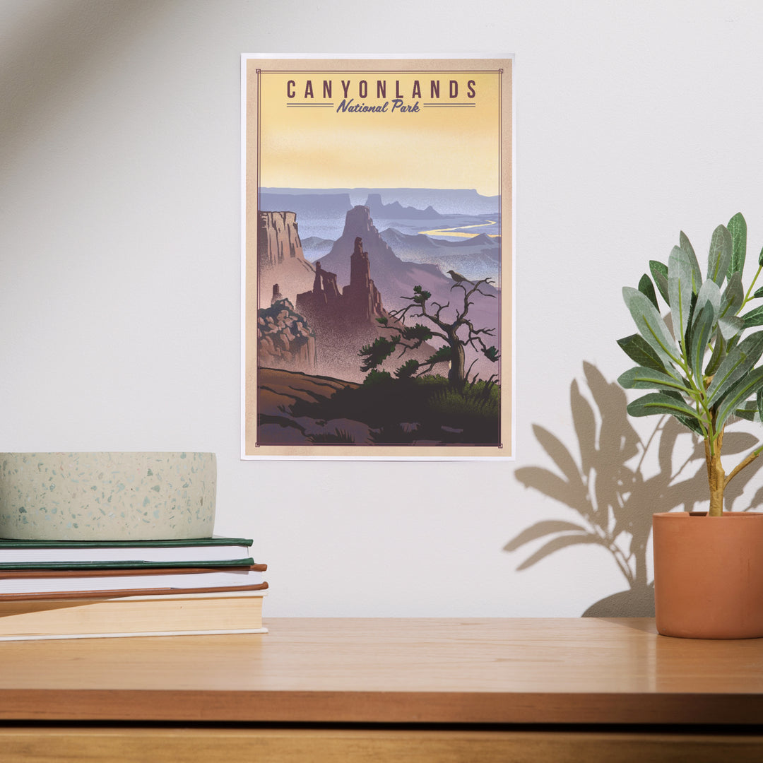 Canyonlands National Park, Utah, Lithograph National Park Series, Art & Giclee Prints
