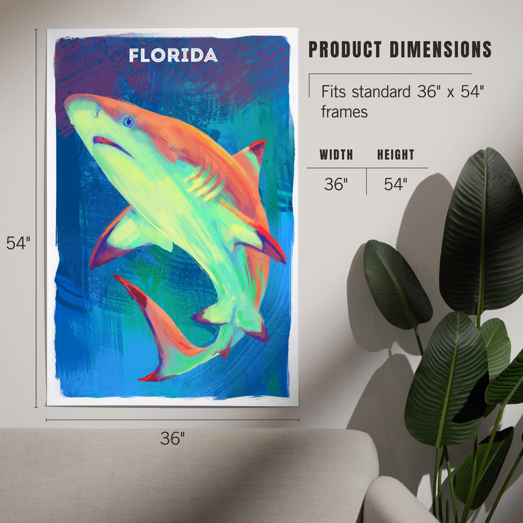 Florida, Vivid, Blacktip Shark, Art & Giclee Prints
