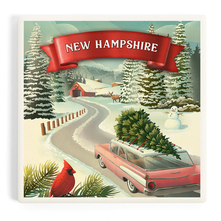 New Hampshire, Christmas Holiday Tradition, Coasters