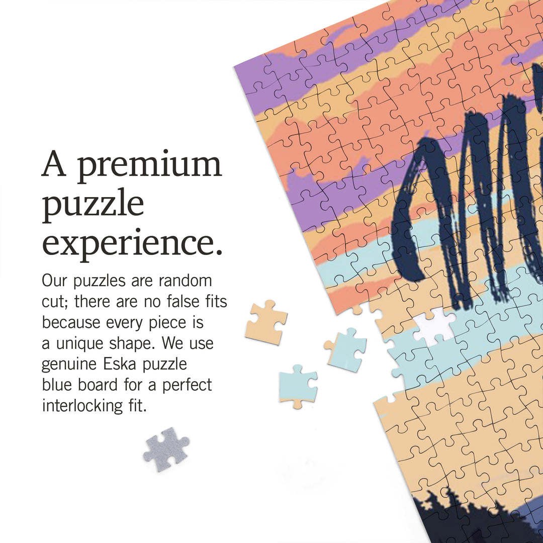 Michigan, Canoe and Lake Scene, 1000 Piece Jigsaw Puzzle