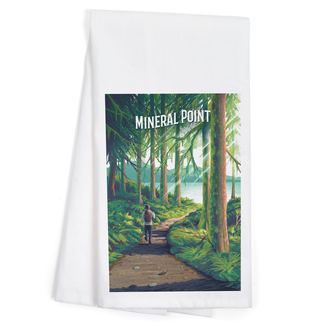 Mineral Point, Idaho, Get Outside Series, Walk in the Woods, Day Hike, Organic Cotton Kitchen Tea Towels