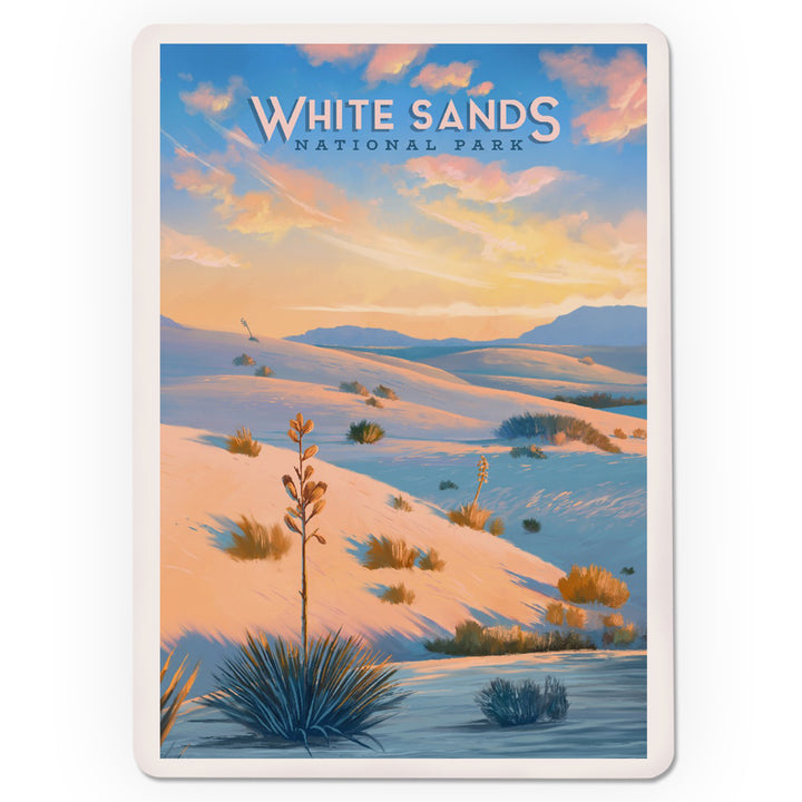 Playing Cards, White Sands National Park, New Mexico, Oil Painting, 52 Card Deck with Jokers in Box, Unique Art