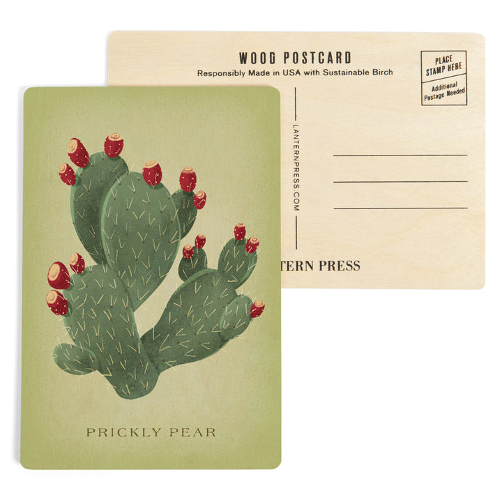Prickly Pear, Vintage Flora, Wood Sign and Postcards