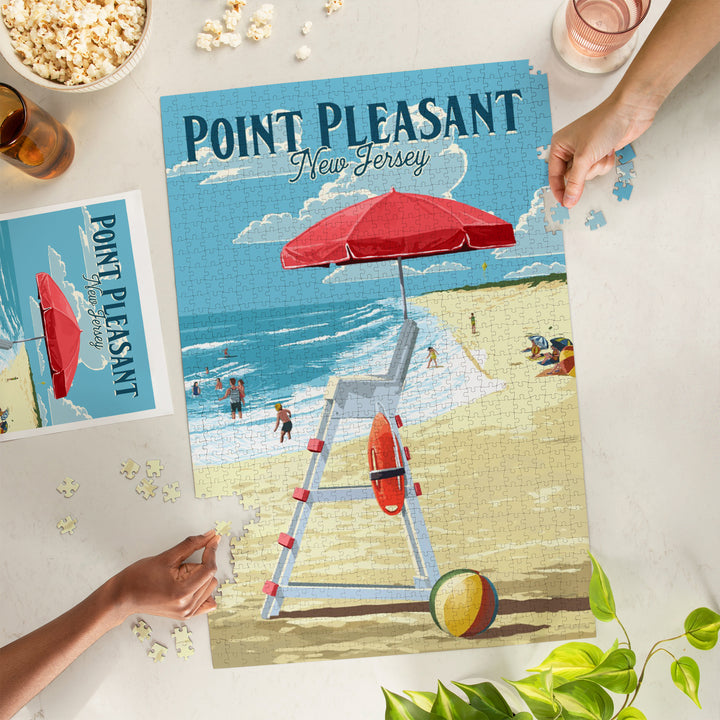 Point Pleasant Beach, New Jersey, Lifeguard Stand, Jigsaw Puzzle
