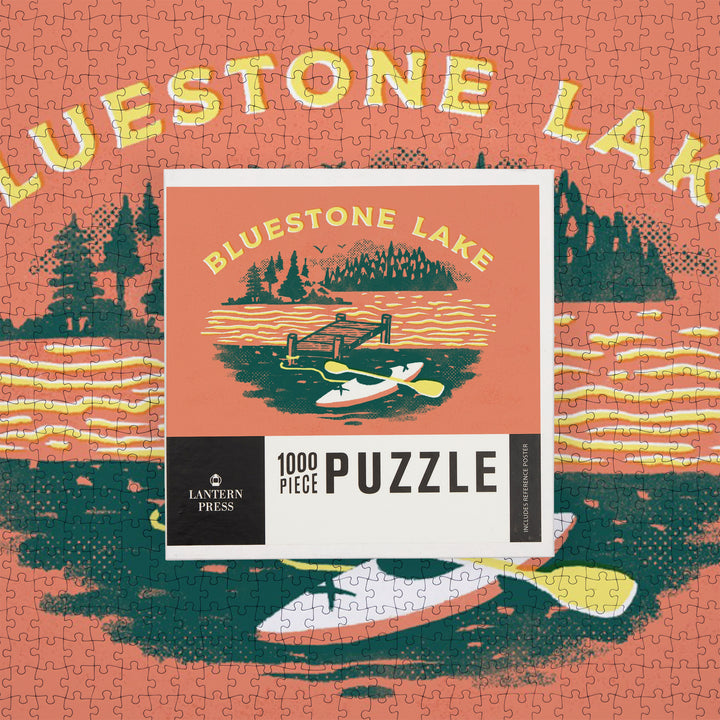Bluestone Lake, WV, Lake Life Series, Lake Adventures, Dock, 1000 Piece Jigsaw Puzzle