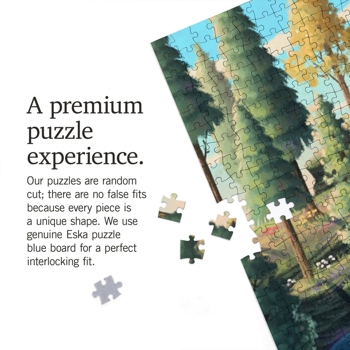Estes Park, Colorado, Camping Enjoyment, Jigsaw Puzzle