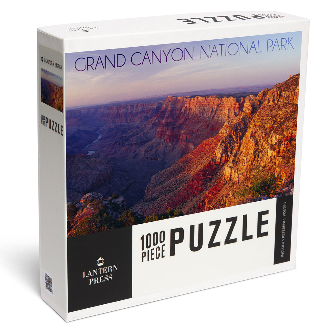 Grand Canyon National Park, Arizona, Watchtower and River at Sunset, 1000 Piece Jigsaw Puzzle
