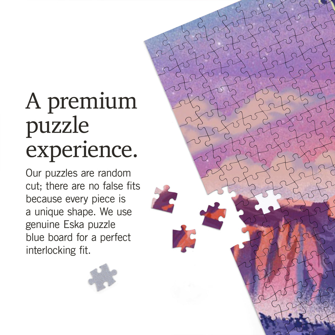 Utah, Lithograph, Apres Ski, 1000 Piece Jigsaw Puzzle