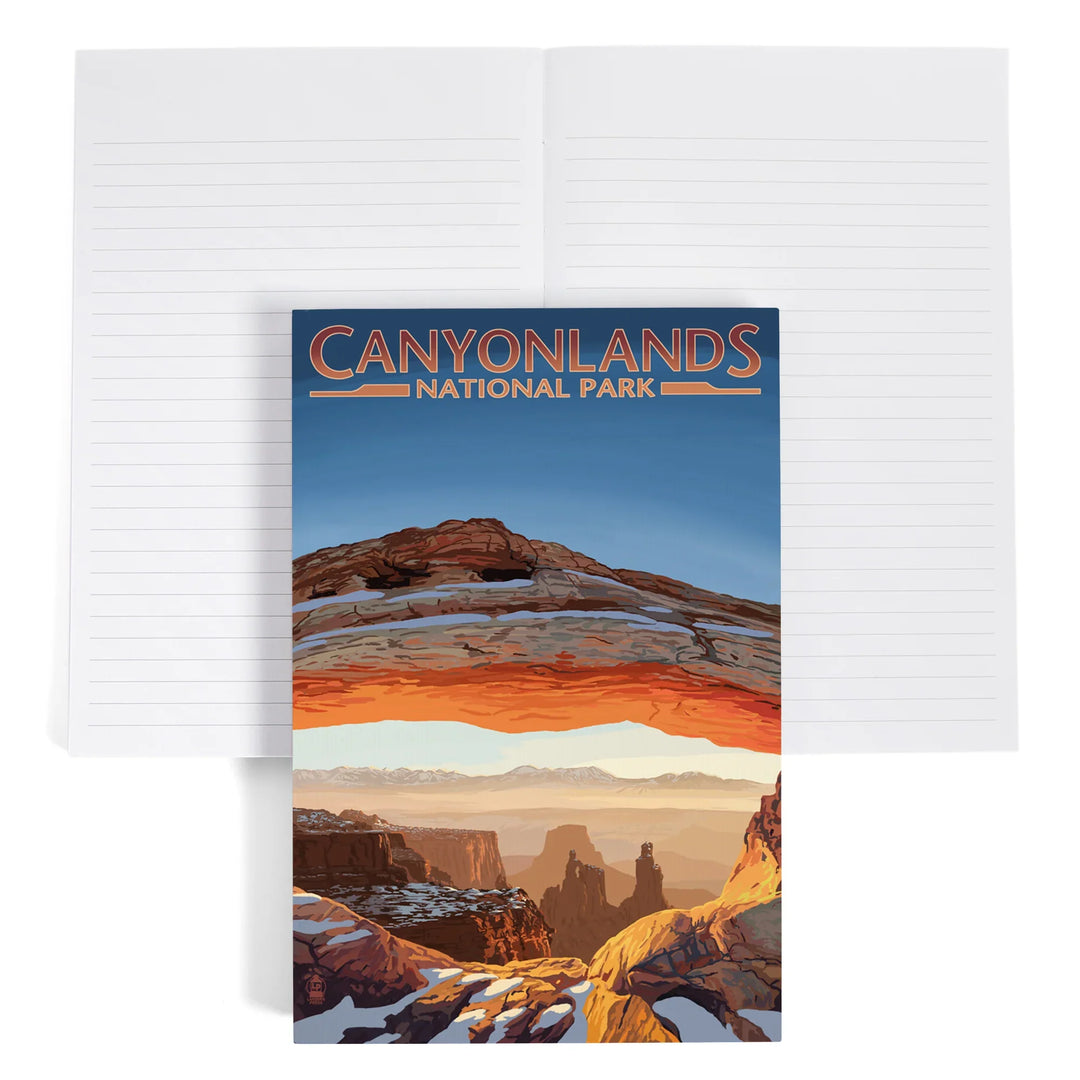 Lined 6x9 Journal, Canyonlands National Park, Utah, Arch, Painterly Series, Lay Flat, 193 Pages, FSC paper